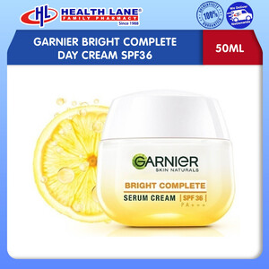 GARNIER BRIGHT COMPLETE DAY CREAM SPF36 (50ML)